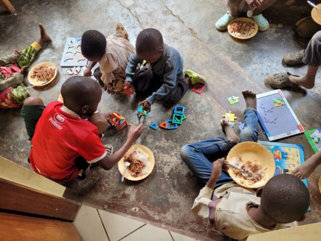 Bevor wir einen Essensplatz eingerichtet haben